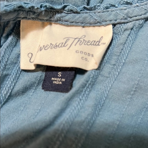 Universal Thread Blue Maxi Sundress Flutter Sleeves S - Picture 6 of 6